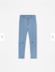 Reserved новые джинсы skinny fit девочке с потёртостями р. 116, 146