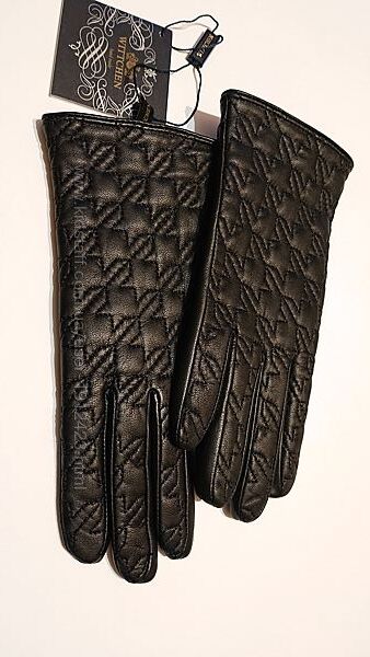 Женские кожаные утепленные перчатки wittchen 7р m кожа перчатки зима зимние