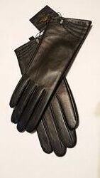 Женские кожаные утепленные перчатки wittchen 7,5р l кожа перчатки зима зимн