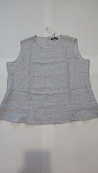 Женская блуза блузка топ xl-2xl-3xl, наш 52-54-56 лен лён 