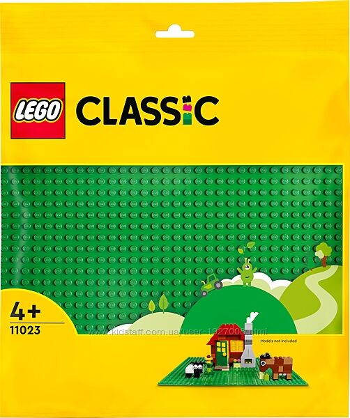 LEGO Classic Зелёная базовая пластина 11023
