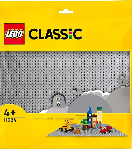 LEGO Classic Серая базовая пластина 11024