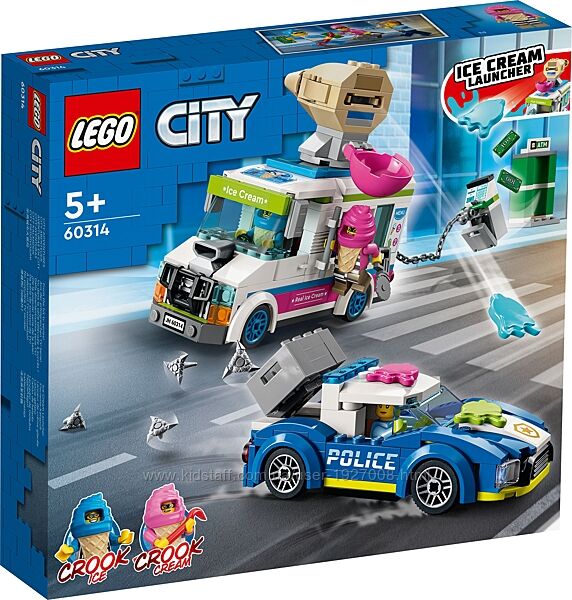 LЕGО City Погоня полиции за грузовиком с мороженым 60314