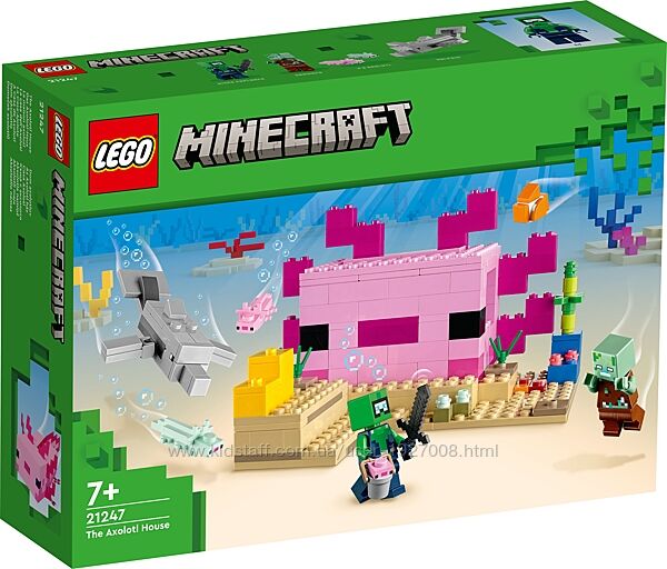 LEGO Minecraft Дом-Аксолотль 21247