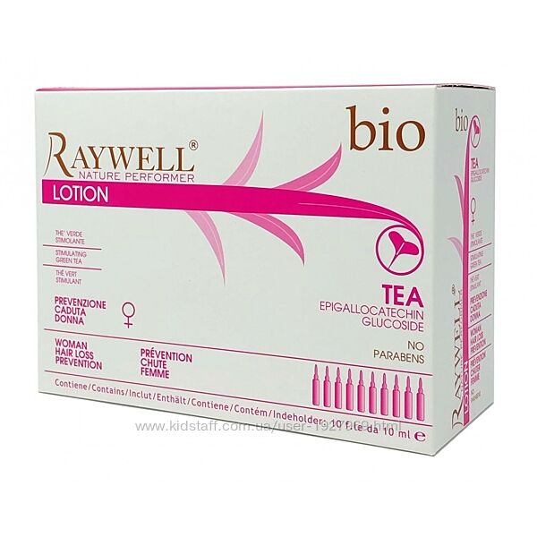 Ампули проти випадання волосся для жінок RAYWELL Bio Tea Lotion