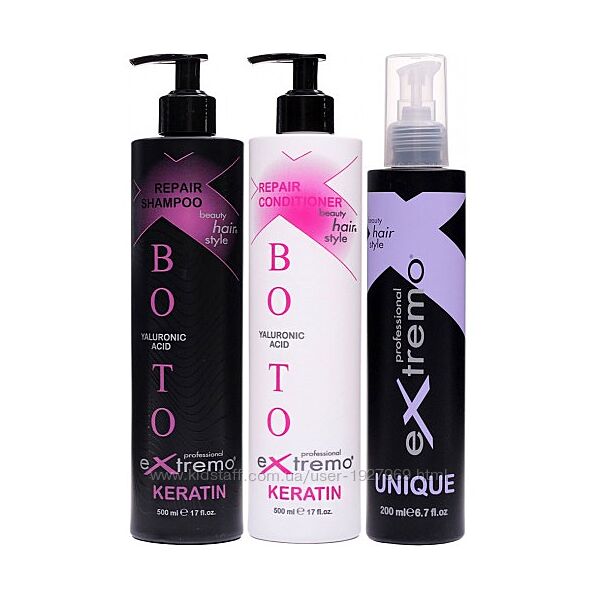 Набір для пошкодженого волосся Extremo Botox Keratin