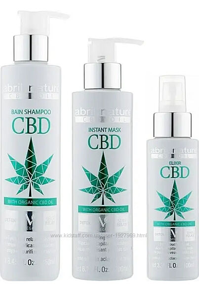 Набір для волосся з конопляним маслом Abril et Nature  CBD Cannabis Oil Eli