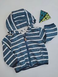 Синяя ветровка,  легкая куртка Idexe Италия 68 см,  на 6 месяцев 