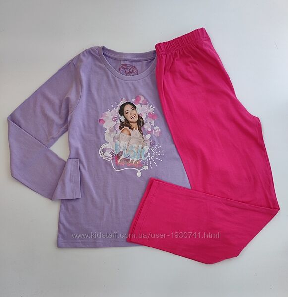 Пижама штаны,  кофта с Виолеттой Primark, Disney на 6 - 7 и 8 - 9 лет