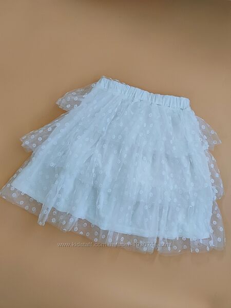 Белая пышная фатиновая юбка Shein 152 / 158 см на 11 - 12 лет