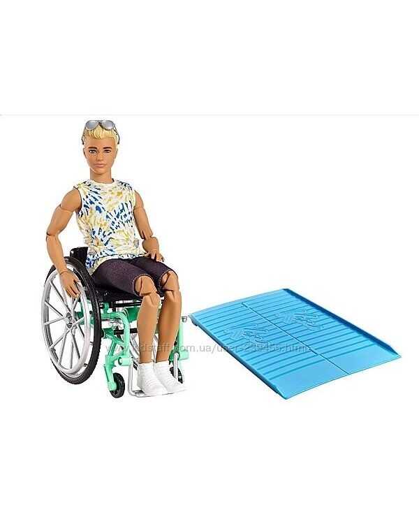 Кукла Барби Кен шарнирный в инвалидной коляске GWX93 Barbie Ken