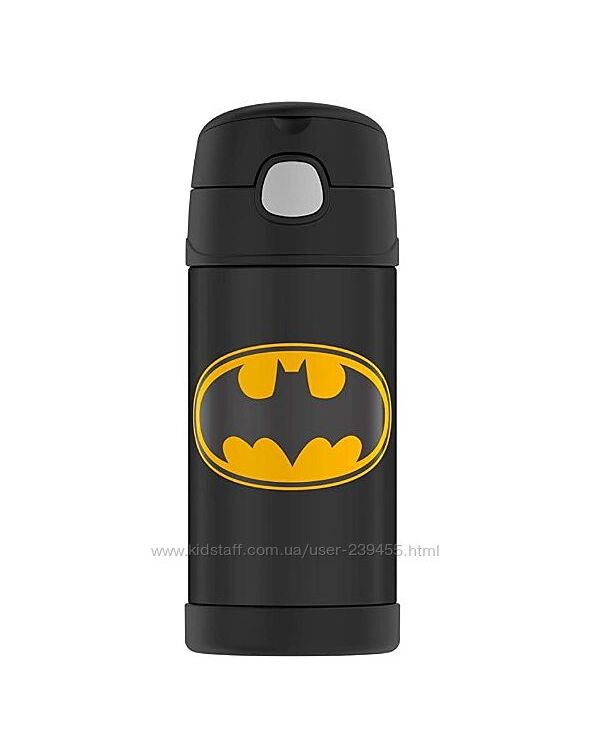 Термос Бэтмен термобутылка с трубочкой 355 мл Thermos Funtainer Batman