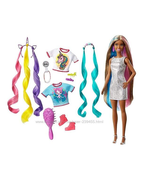 Кукла Барби единорог фантастические волосы мулатка Barbie Fantasy Hair