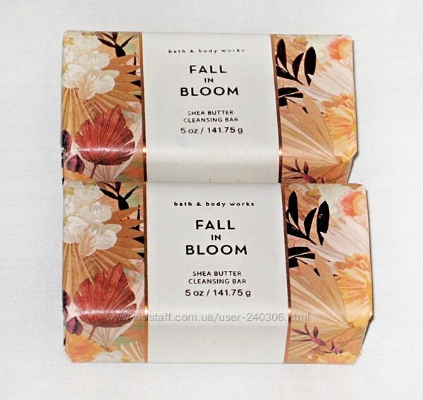 Мыло твердое Bath and Body works Fall in bloom bar soap