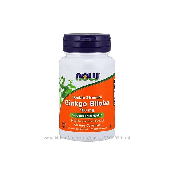 NOW Ginkgo Biloba 120 mg 50 vcaps 