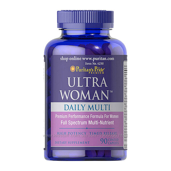 Мультивітамінній жіночий комплекс  Ultra Woman 90 caplets