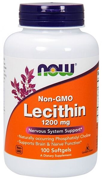 Лецитин Now Foods Non-Gmo Lecithin 1200mg 100кап