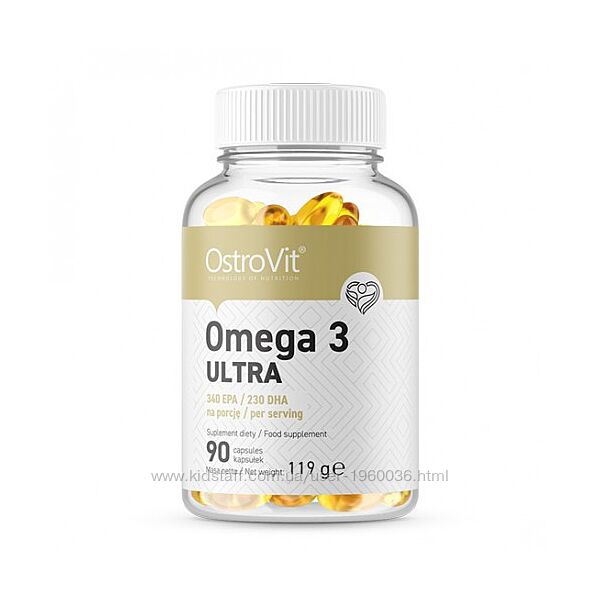 Омега ультра3 OstroVit Omega 3 Ultra 90кап