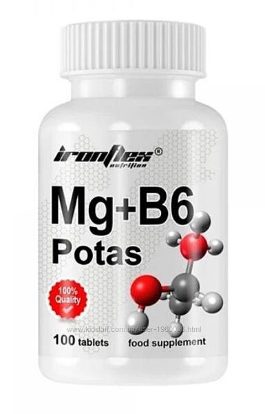 IronFlex MgB6 Potas магній, В6, калій  