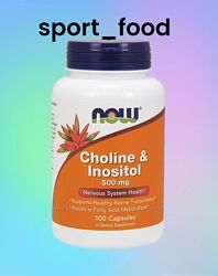 Choline & Inositol Caps 500 mg 100 caps Холін та Інозитол 