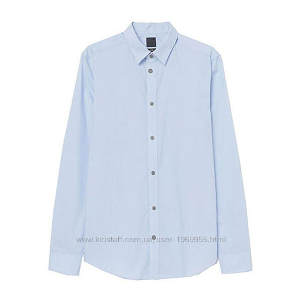 Рубашка мужская H&M 0452244 голубой s