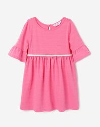Розовое платье для девочки колокольчиком gloria-jeans
