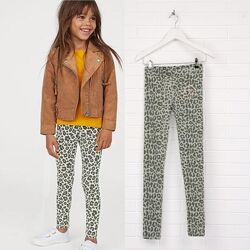 Трикотажные легинсы с принтом хаки h&m рост 164