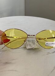 Женские солнцезащитные очки Allure, винтажные, желтые