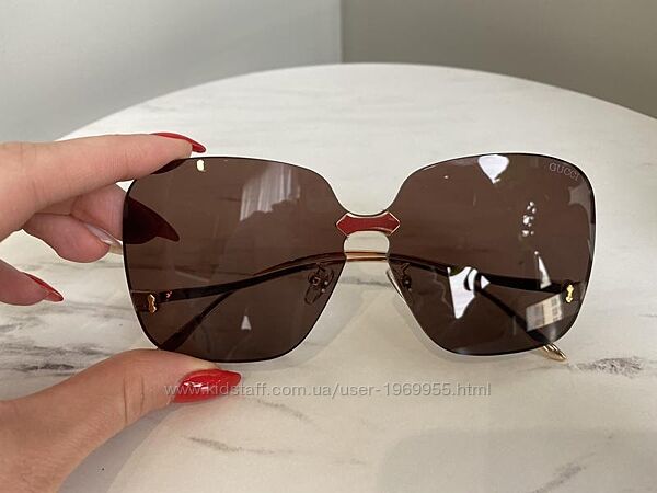 Женские солнцезащитные очки GUCCI, коричневые