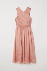 Драпірована сукня жіноча абрикосового- персикового кольору 36/6 H&M 