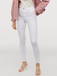 Джинси жіночі білі високі джинси 34/6 і 36/8 h&m 0706016010