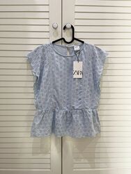 Блузка для дівчинки Zara 6050/608/403 158-164 Блакитна