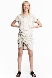 Плаття футболка H&M 0512148 S Сірий /Чорний