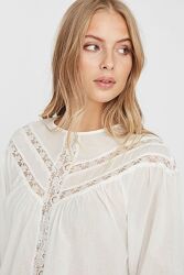 Блуза жіноча vero moda vmtiffany 3/4 10225586 m білий