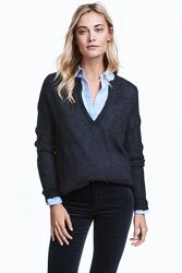 Пуловер жіночий  H&M 0435086 S Темно синій