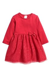 Сукня для дівчинки h&m 68 4-6 міс червона