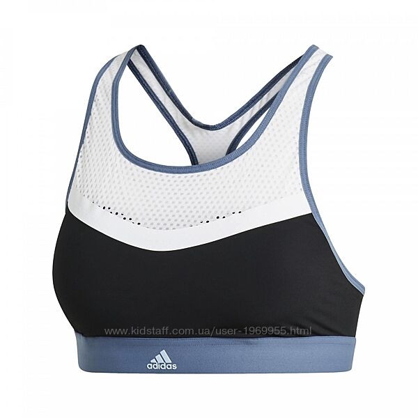 Жіночий спортивний топ adidas don&acutet rest 70в чорний -синій, білий