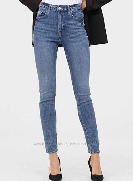 Джинси жіночі h&m 0573085 36 сині