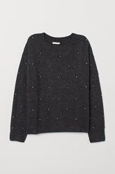 Джемпер жіночий H&M 0676573 XS Темно-сірий
