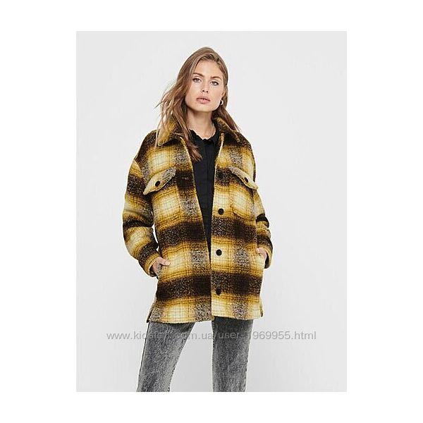 Куртка  рубашка ONLALLISON CHECK SHACKET OTW NOOS 15210562 Pumice Stone-Che