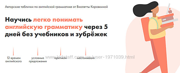 Авторские таблички по английской грамматике Виолетта Коровкина