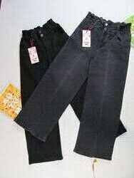 Темно-сірі та чорні джинси палаццо для дівчинки. 9-15років. Туреччина.