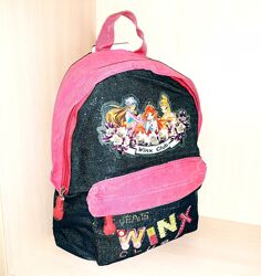 Рюкзак детский для девочек Winx джинс 
