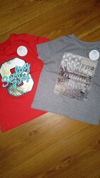 Футболки kiabi на 3р. 90-98 Ширина 34, довжина 43