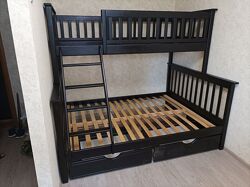 Двухъярусная кровать Жасмин 120 комплект с ящиками