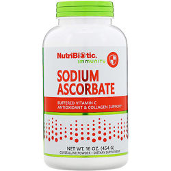 NutriBiotic, Витамин С , аскорбат натрия, кристаллический порошок,454 г 