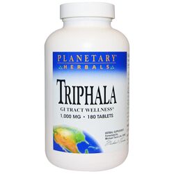Planetary Herbals, Трифала , здоровье желудочно-кишечного тракта, 1000 мг 