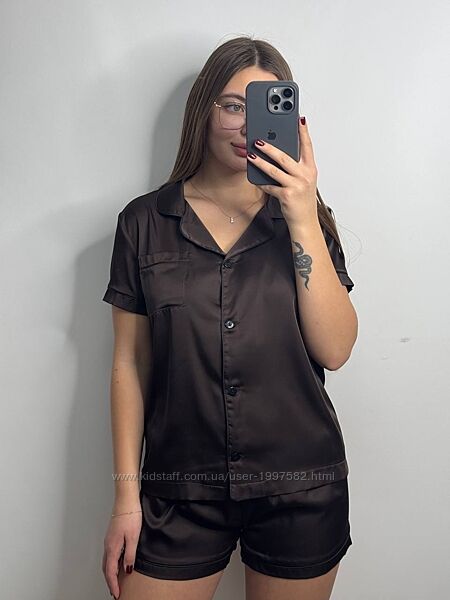 014/21 Піжама двійка рубашка з коротким рукавом шорти з ніжного