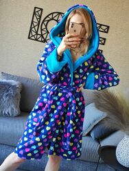 Мякий затишний халатик з капюшоном