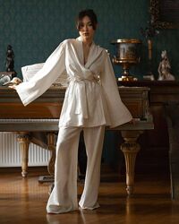 Домашній костюм з льону Margo  Модель 20732